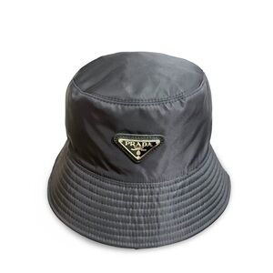 Prada Charcoal Bucket Hat